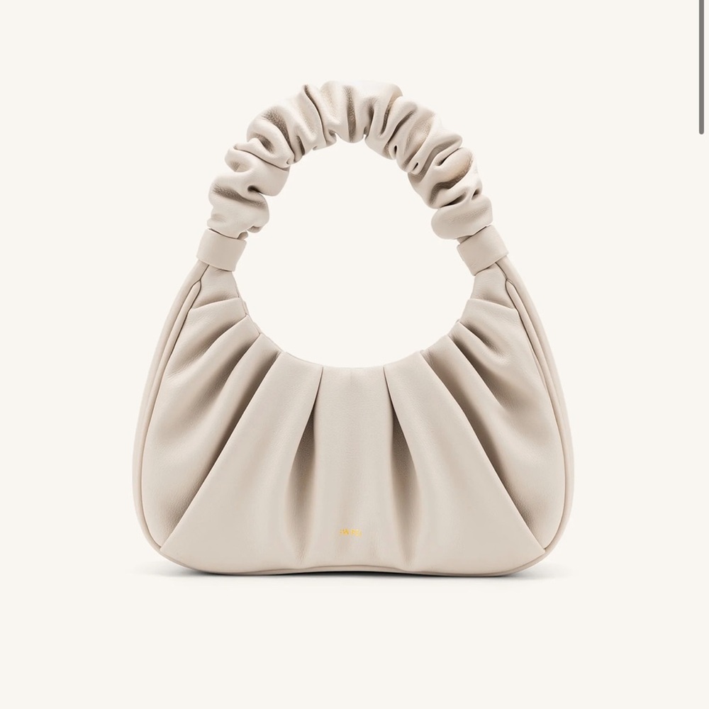 Gabbi Ruched Hobo Handbag - Ivory